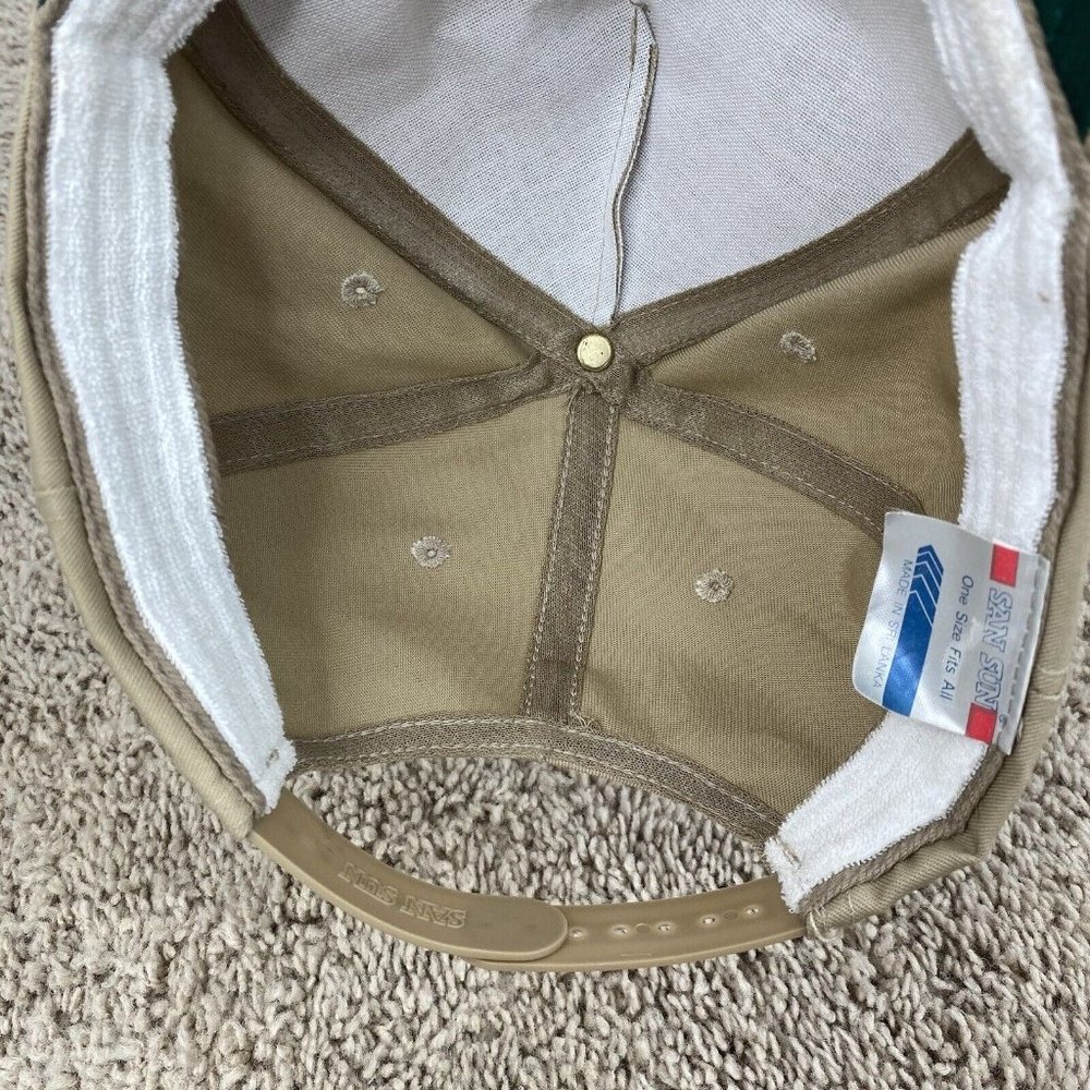 Vintage San Sun Soaring Eagle Casino &‎ Resort Hat Beige Snapback Trucker Cap - Picture 7 of 9